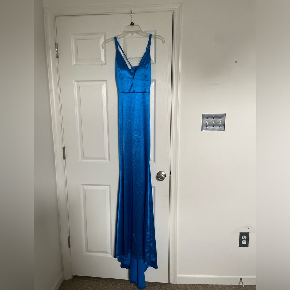 Silk prom dress